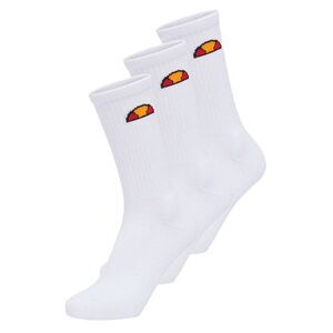 Ellesse Mens Tisbi Logo Crew Socks (Pack of 3) / White